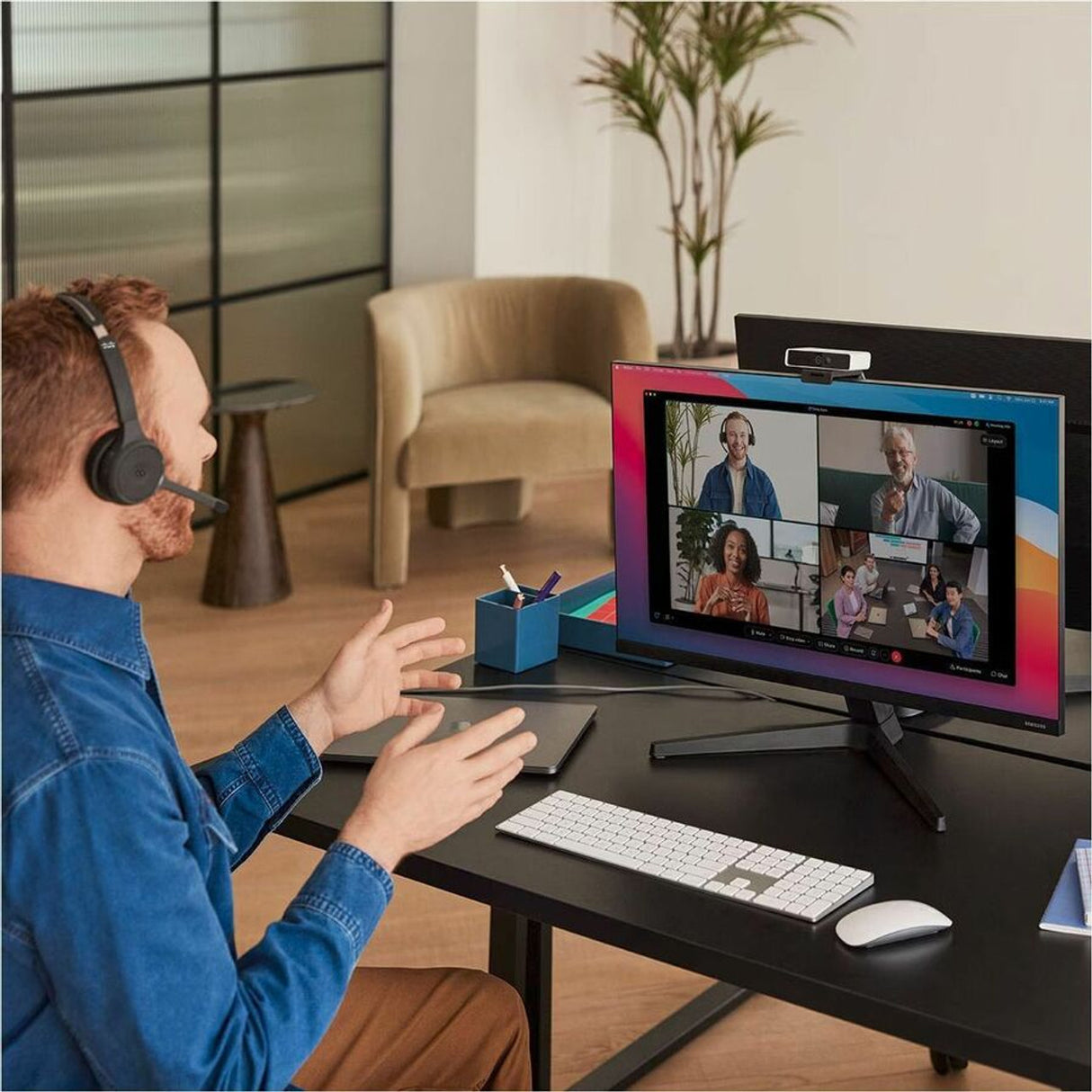 Cisco (HS-WL-721-BUNAS-C) Headset 721 Wireless Single+Stand Carbon