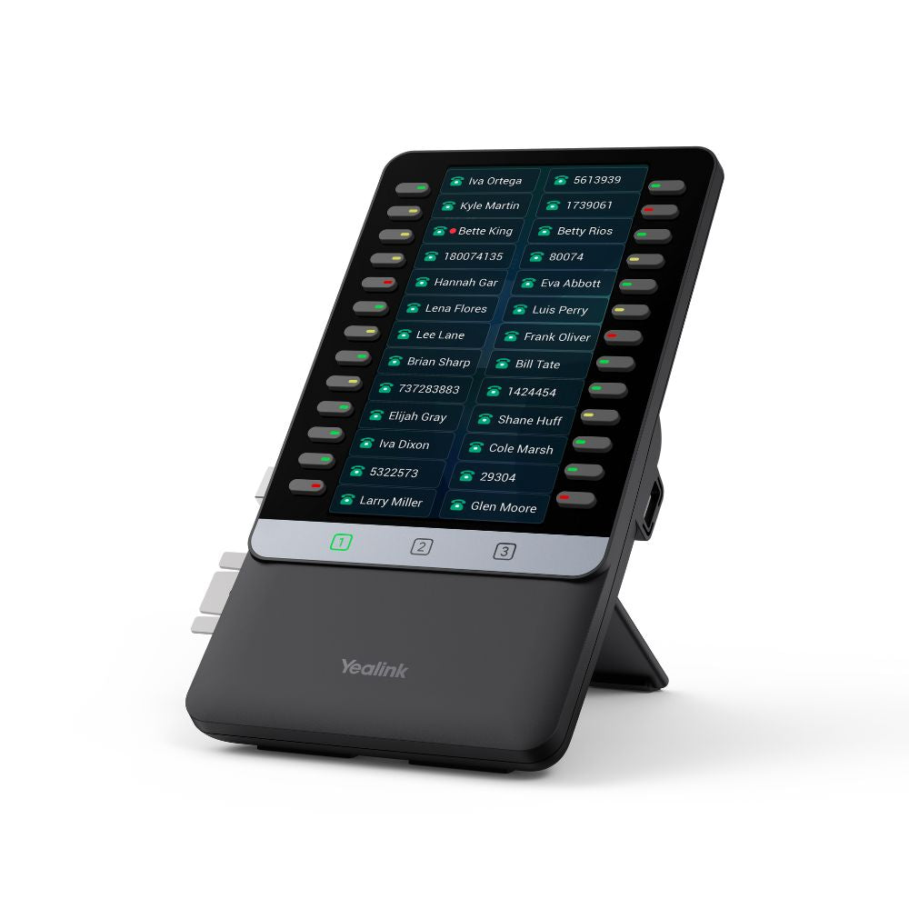 Yealink EXP55 Color Expansion Module, 5.5" Display, 78 Programmable Keys, Dual-Color LEDs, 3-Page View, USB Port, Compatible with T7X/T8X Series