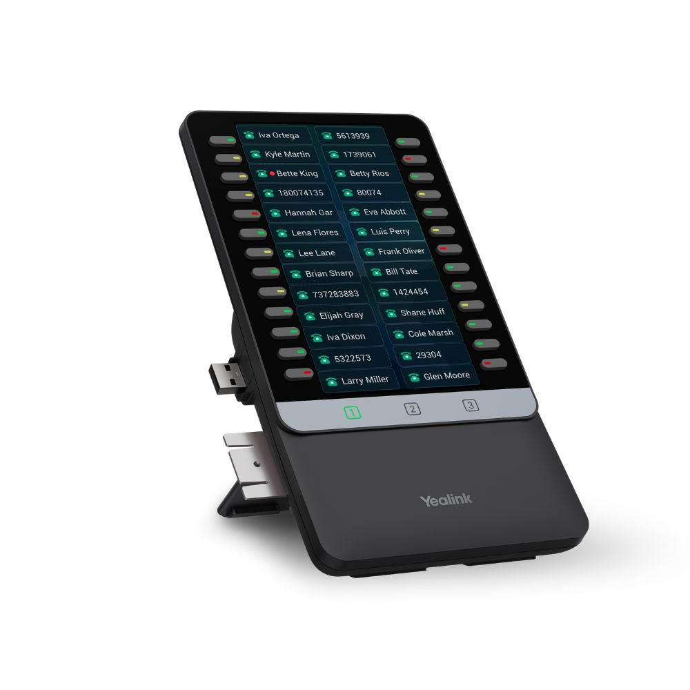 Yealink EXP55 Color Expansion Module, 5.5" Display, 78 Programmable Keys, Dual-Color LEDs, 3-Page View, USB Port, Compatible with T7X/T8X Series