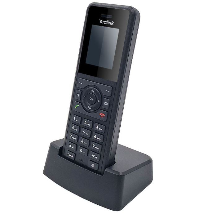 Yealink W77P High-Performance IP DECT Solution including W57R Rugged Handset And W70B Base Station, Up To 20 Simultaneous Calls, Noise Cancellation