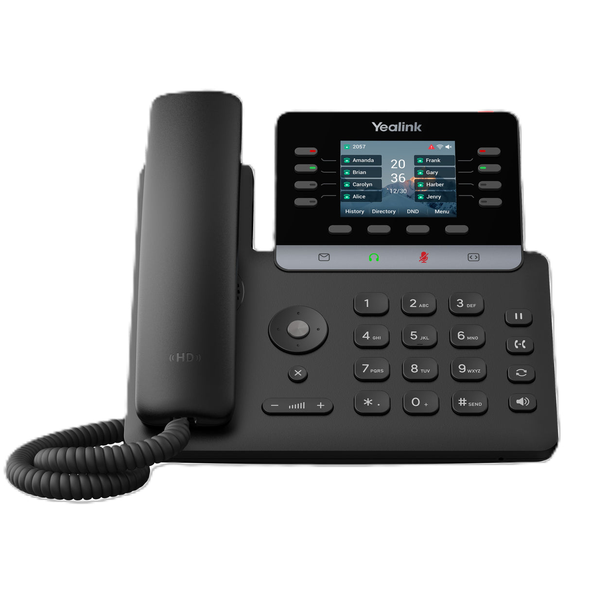 Yealink SIP-T73U IP Phone, 2.8" Color Display, 12 SIP Accounts, HD Voice, USB & PoE, Bluetooth & Wi-Fi via Adapter, Wall Mountable